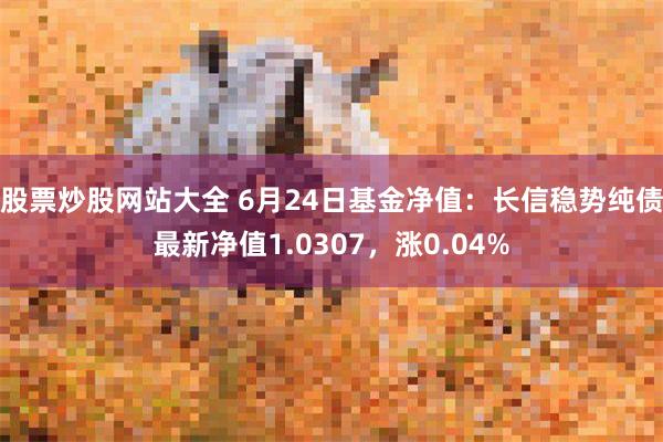 股票炒股网站大全 6月24日基金净值：长信稳势纯债最新净值1.0307，涨0.04%